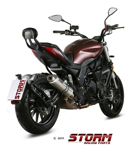 STORM Auspuff, Edelstahl, GP, mit EG-ABE - Benelli 502C