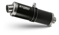 STORM Silencer, inox black, oval, with homologation -