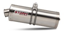 STORM Silencer, inox, oval, with homologation - BMW F 650