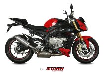 STORM Auspuff, Edelstahl, oval, mit EG-ABE - BMW S 1000 R