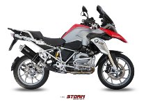 STORM Auspuff BMW R 1200 GS / Adventure SLIP-ON STEEL BLACK