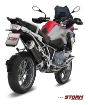 STORM Auspuff BMW R 1200 GS / Adventure SLIP-ON STEEL BLACK