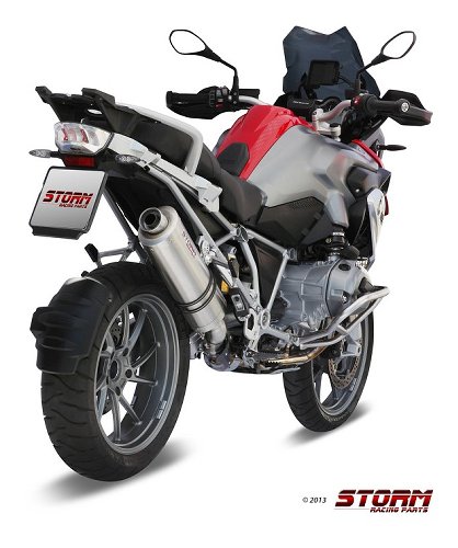 STORM Auspuff BMW R 1200 GS / Adventure SLIP-ON INOX/ST.