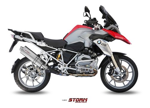 STORM Auspuff BMW R 1200 GS / Adventure SLIP-ON INOX/ST.