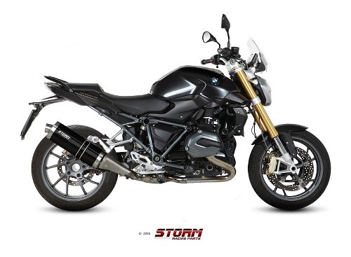 STORM Auspuff BMW R 1200 R / RS SLIP-ON STEEL BLACK