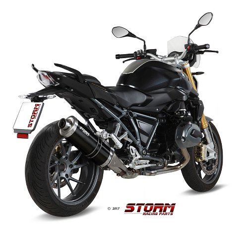 STORM Auspuff BMW R 1200 R / RS SLIP-ON STEEL BLACK