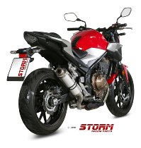 STORM Auspuff HONDA CB 500 F SLIP-ON INOX/ST. STEEL