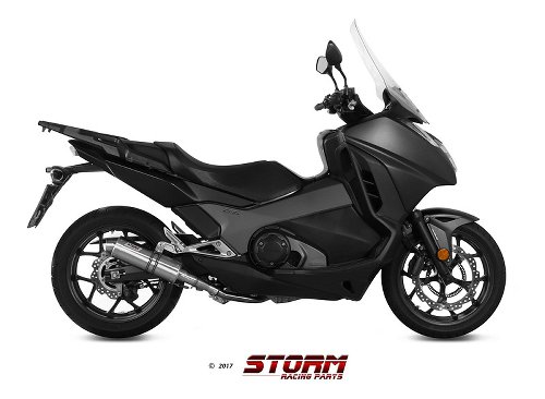 STORM Auspuff HONDA NC 750 S / X SLIP-ON INOX/ST. STEEL