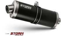 STORM Auspuff HONDA CBR 900 RR BOLT-ON STEEL BLACK