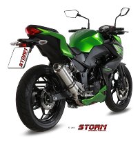 STORM Silencer, inox, GP, with homologation - Kawasaki Ninja