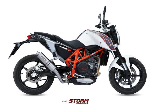 STORM Auspuff, Edelstahl, GP, mit EG-ABE - KTM 690 DUKE