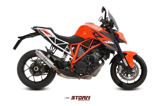 STORM Auspuff KTM 1290 SUPERDUKE SLIP-ON INOX/ST. STEEL