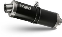 STORM Auspuff MOTO GUZZI V85 TT SLIP-ON STEEL BLACK