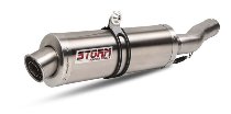 STORM Silencer, inox , oval, with homologation - Suzuki SV