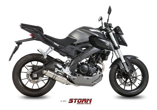 STORM Silencer, inox, GP, with homologation - Yamaha 125 MT