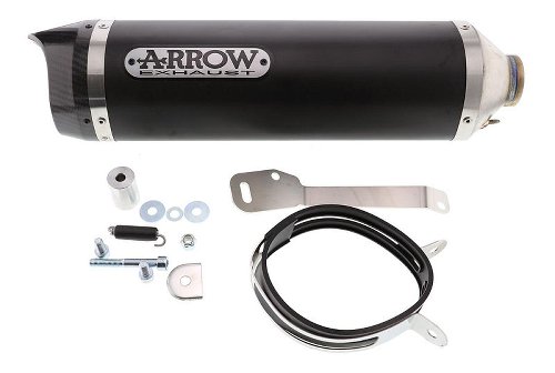 Arrow Endschalldämpfer Thunder Aluminium Dark mit EG-ABE -