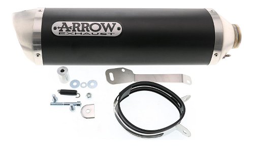 Silencieux Arrow Street Thunder aluminium foncé avec