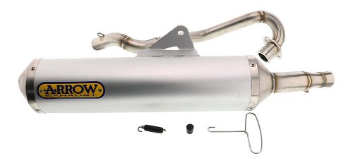 Arrow Complete exhaust kit, aluminium with homologation -