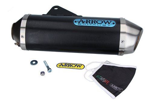 Arrow Race Tech Aluminium Dark mit EG-ABE - KTM 690 SMC R /