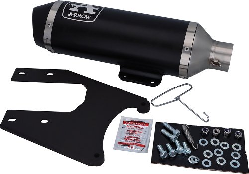 Arrow rear silencer urban aluminum with stainless steel end