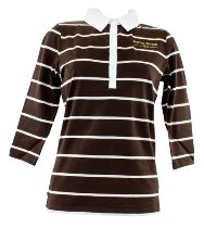 Moto Guzzi Poloshirt 3/4 sleeveless, women, brown, size: S