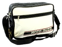 Moto Guzzi Shoulder bag white-black, 35x25x11cm