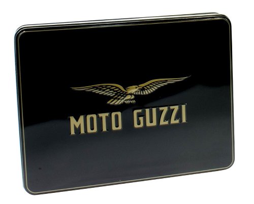 Moto Guzzi Blechdose, 31,5x24cm groß, schwarz NML