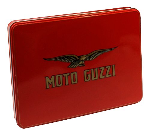 Moto Guzzi Blechdose, 31,5x24cm groß, rot NML