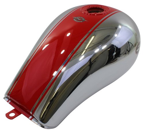 Moto Guzzi Fuel tank, red/chrome - California 1100 Stone