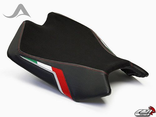 Luimoto Seat cover `Corsa` black-red - Aprilia 1000 RSV4 R,