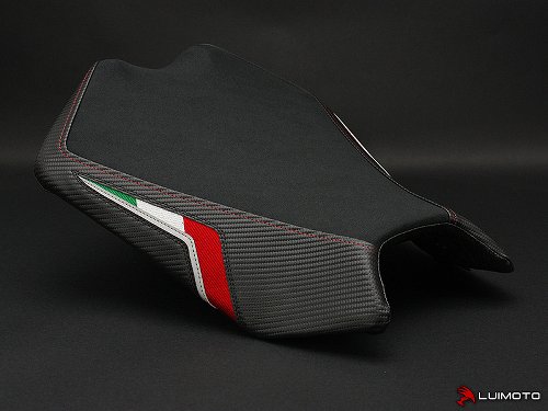 Luimoto Seat cover `Team Italia Suede` black - Aprilia 1000,