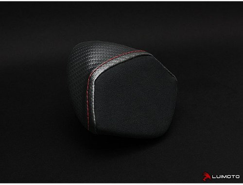 Luimoto Seat cover pillion cowl rest black-red - Aprilia