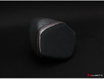 Luimoto Seat cover pillion cowl rest black-red - Aprilia