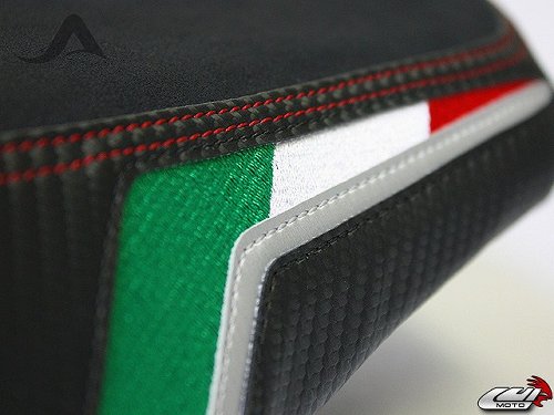 Luimoto Seat cover `Team Italia` silver - Aprilia 1000 RSV,