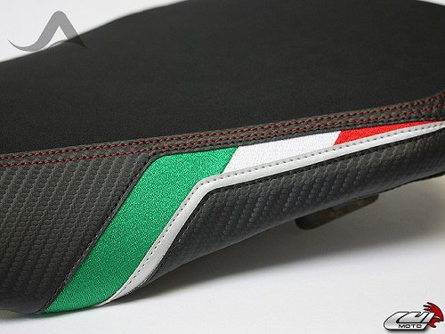 Luimoto Seat cover `Team Italia` silver - Aprilia 1000 RSV,