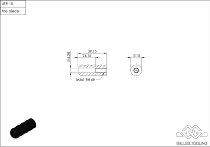 GILLES gear lever toe piece (UTR-15, UTR-02), black