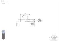 GILLES gear lever toe piece, silver