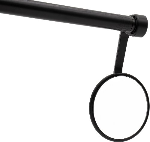 GILLES Moon handlebar end mirror round for screwing on