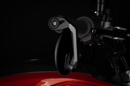 GILLES Moon handlebar end mirror round for screwing on