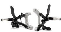 Gilles footrest system MUE2, black - Moto Guzzi V100