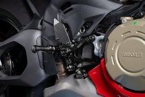 Sistema de reposapiés Gilles MUE2, negro - Ducati Panigale