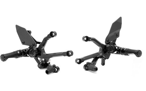 Sistema de reposapiés Gilles MUE2, negro - Ducati Panigale