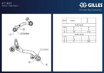 Gilles RCT-Hebel Kit, schwarz geeignet für Ducati