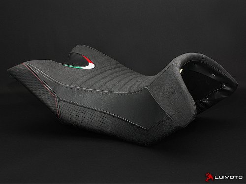 Luimoto Seat cover `Team Italia` black-red - Aprilia 1200