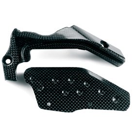 Ducati Carbon front sprocket cover and chain plate