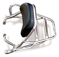 Moto Guzzi Luggage rack with back rest chrome - 750 Nevada