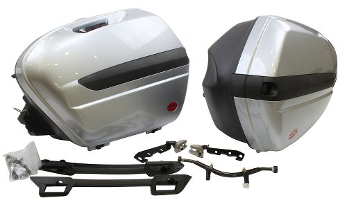 Moto Guzzi Side case kit silver - 850, 1200 Norge