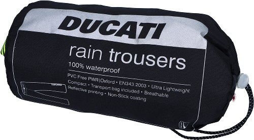 NML Ducati Rain trousers Strada 2, black, size: XL