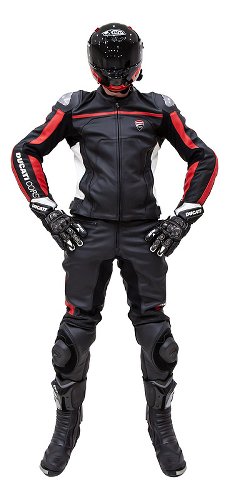 Ducati Homme Motard Courses Armure CE Protecteur Sport Cuir