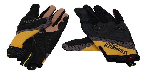 Ducati Gloves Scrambler Overland 2, black-yellow, size: L